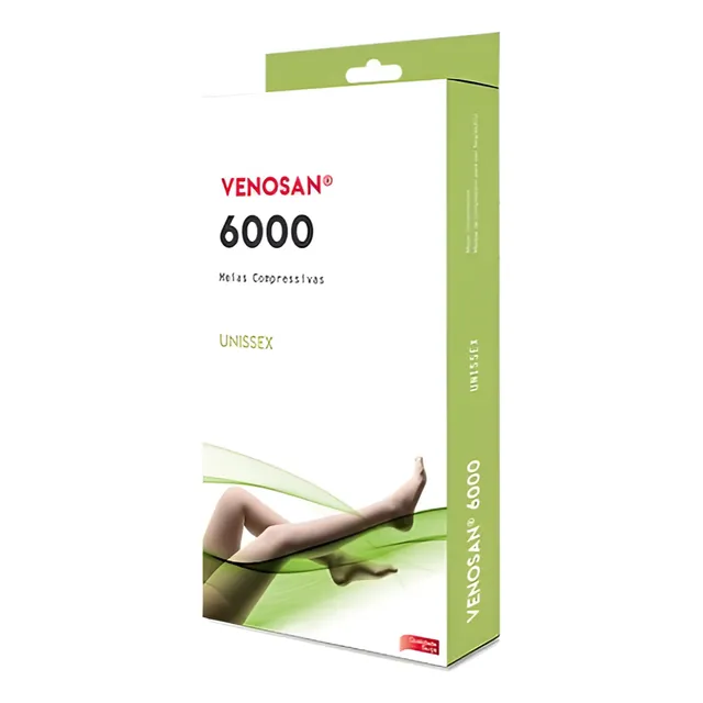 Meia 6000 Venosan 7/8 Agh Alta Compressão 30-40 S/ Ponteira