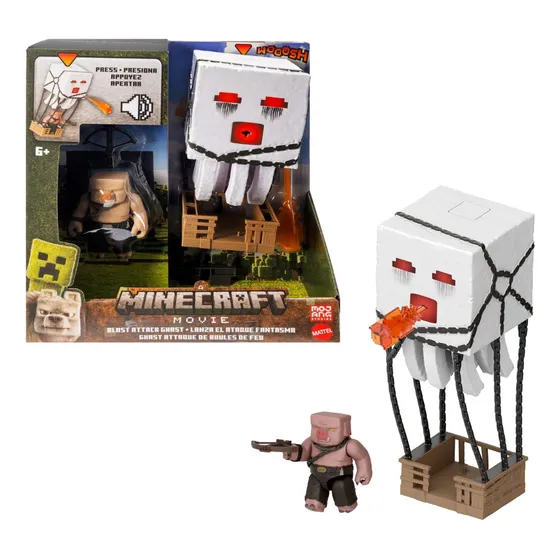 Minecraft La Película Figura Ataque Explosivo Ghast