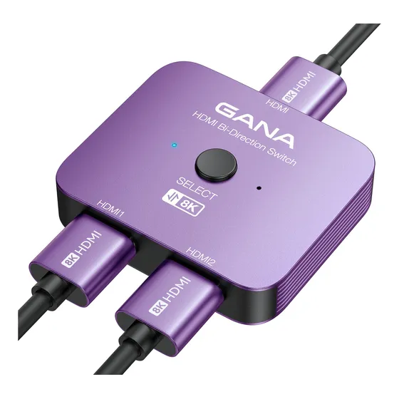 Conmutador Gana Hdmi 2.1: Hub Bidireccional 8k 4k @120hz