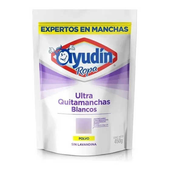 Quitamanchas Polvo Ropa Ultra Blanco Sin Lavandina X 450 G