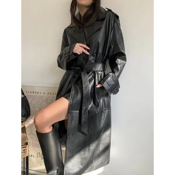 Tapado Sacón Saco Campera Piel Larga Importado Abrigo Nuevo