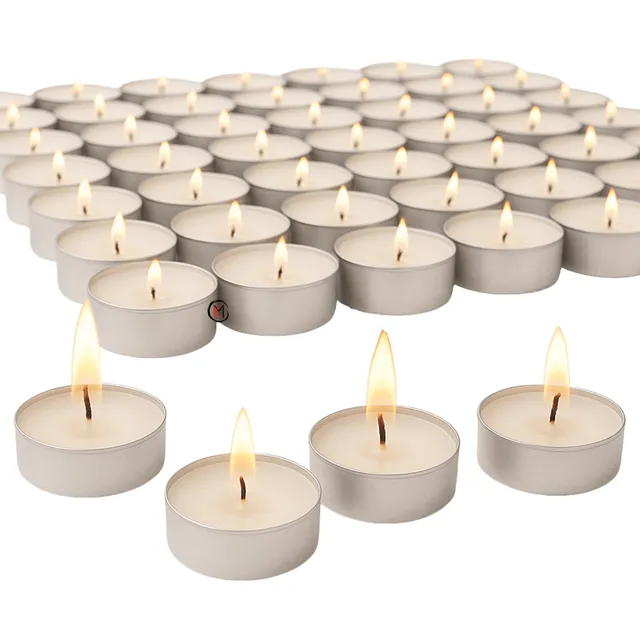 Velas Tea Light Para Pebetero Set X 80 Unidades Blancas