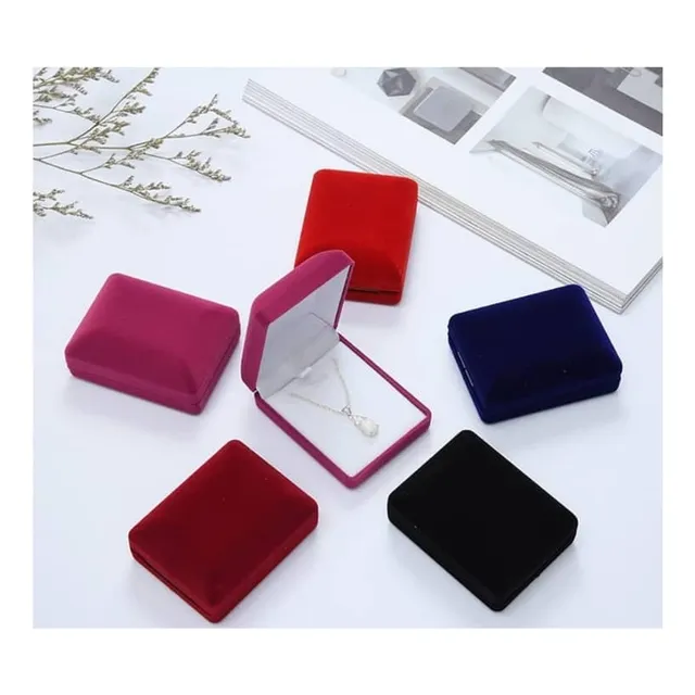 Estuche De Gamuza Para Joyeria Anillos Zarcillos Collares