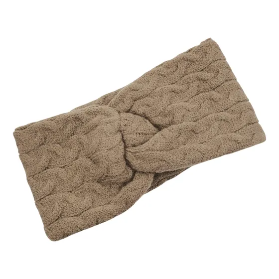 Faixa De Cabelo Turbante De Tricô Lã Acessório Moda