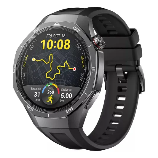 Smartwatch HUAWEI Watch GT 5 Pro 46mm, Reloj inteligente Silueta con Diseño Sofisticado, Deportes de Alto Nivel, Seguimiento de Salud, ECG, 14 Días de Duración, GPS, Llamada, iOS y Android, Negro