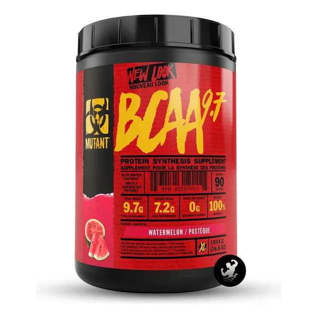 Mutant Bcaa 9.7 - 90 Servicios, Aminoácidos + Electrolitos Sabor Watermelon