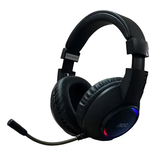 TUCCI O2 GAME USBゲーミングヘッドセット Headset Gamer AOC ACG2510 USB com LED, Driver 50mm e Microfone