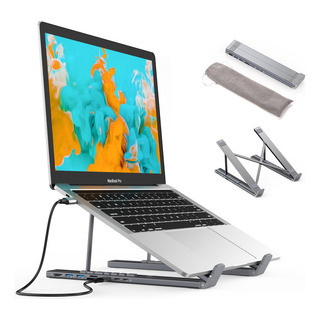 Soporte Base Para Computadora Oficina 7 En 1 Usb-c Hub Soporte Base Para Computadora Oficina 7 En 1 Usb-c Hub
