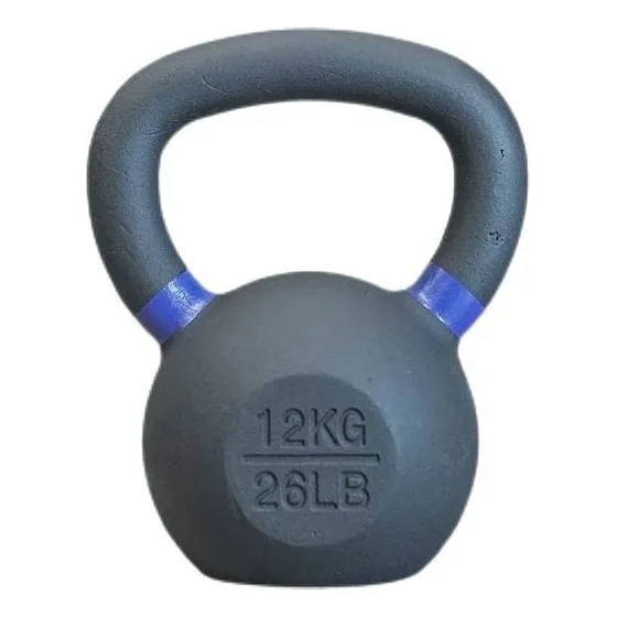 Pesa Rusa Kettlebell Fundición 12kg X Unidad Color Negro