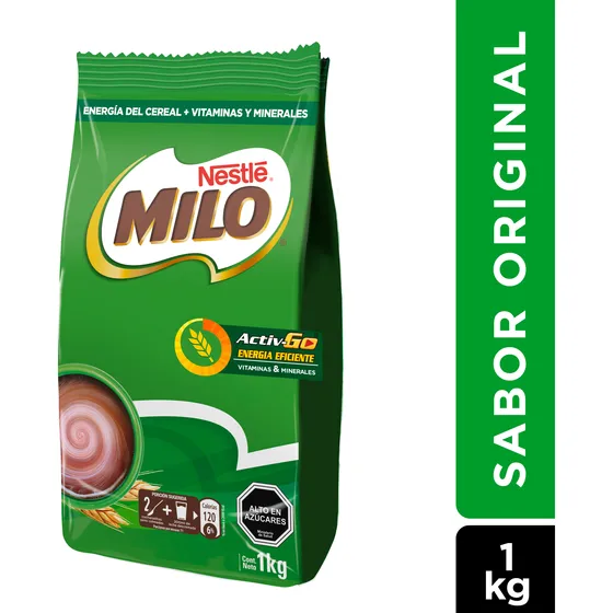 Saborizante Para Leche Milo® Activ-go® Bolsa 1000g