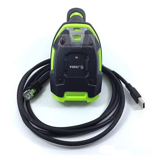 Lector Zebra Ds3608 (sr) Imager 2d Qr Vibracion Usb Remate Color Negro/verde