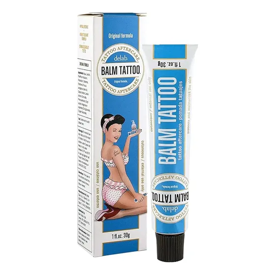 Pomada Balsamo Curativo Tattoo Aftercare Delab 30g Pantenol 