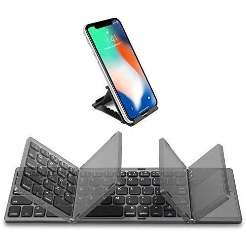 Teclado Bluetooth Plegable Con Touchpad - Samsers 1xjvu