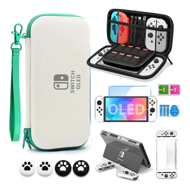 Estuche Protector  Para Nintendo Switch Oled, Verde
