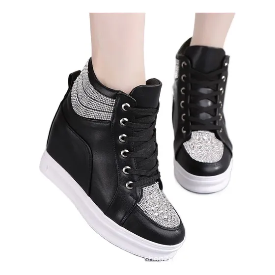 Zapatos Casuales Zapatillas De Deporte Cuña Zapatillas Altas