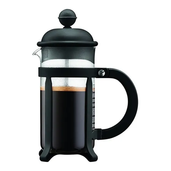 Cafetera Bodum Java 1908 semi automática negra prensa francesa