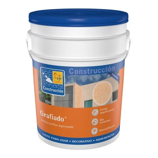 Pintura Texturizada Grafiado Gris Concreto Cuñete 5 Galon Vp