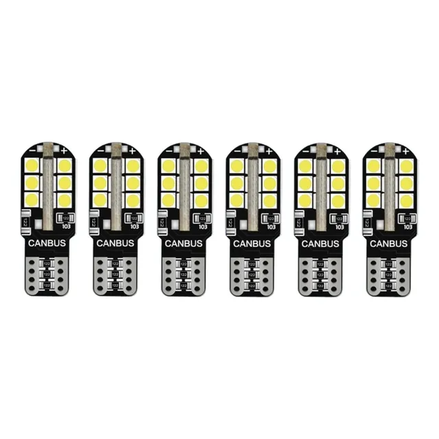 Kit (6) Ampolletas Luces Led  T10 - W5w Cola De Pescado 5w