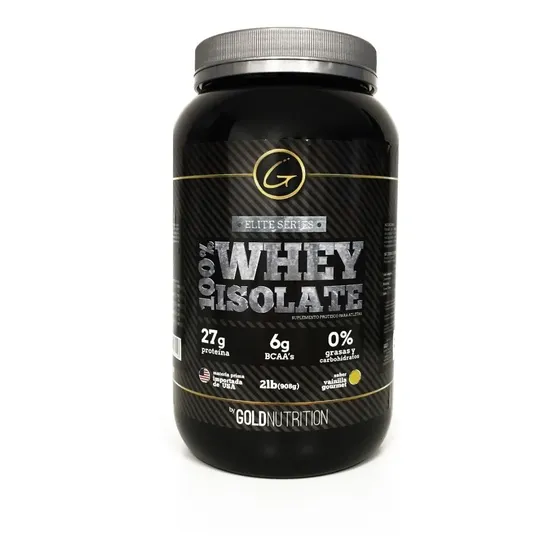 Proteína Aislada - 100% Whey Isolate 2lb - Gold Nutrition Sabor Vainilla gourmet | Cuotas sin interés