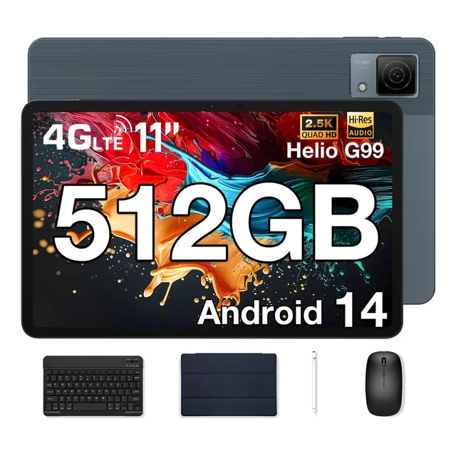 Tablet Doogee T40 Vip Android 14 De 20 Gb+512 Gb/2 Tb De 11