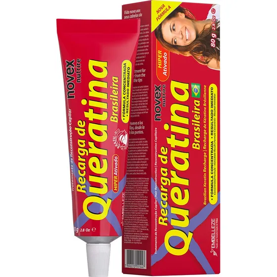 Recarga De Keratina Brasileira Novex 80gm