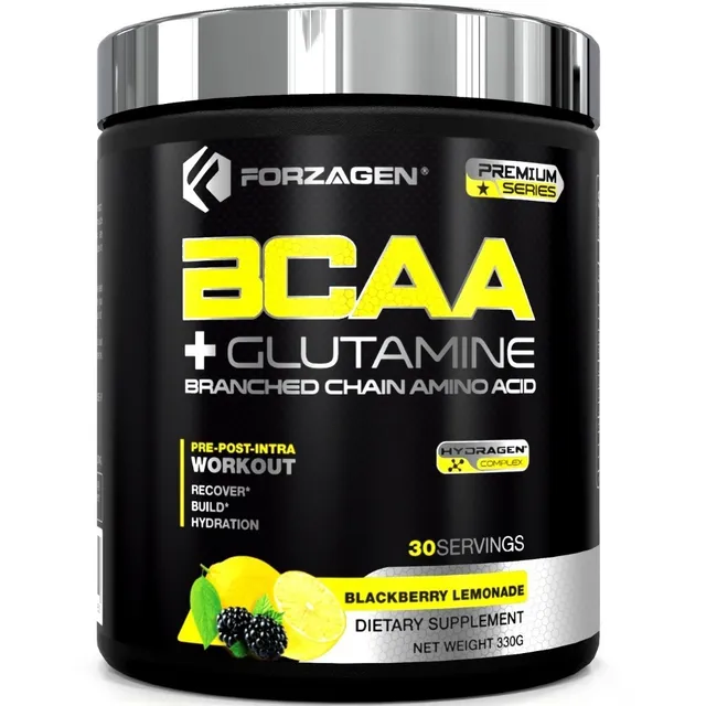 Bcaa + Glutamina Forzagen Aminoácidos Esenciales Fitness