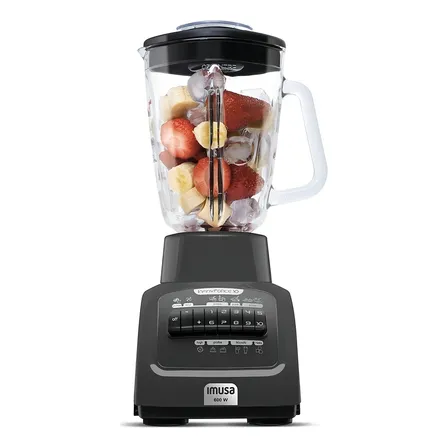 Licuadora Imusa Infiny Force 10 1.75 L gris con vaso de vidrio 120V Licuadora Imusa Infiny Force 10 1.75 L gris con vaso de vidrio 120V