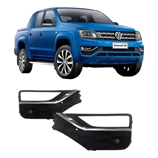 Parrilla Faro Lateral Paragolpe Vw Amarok Cromado 2016-2020