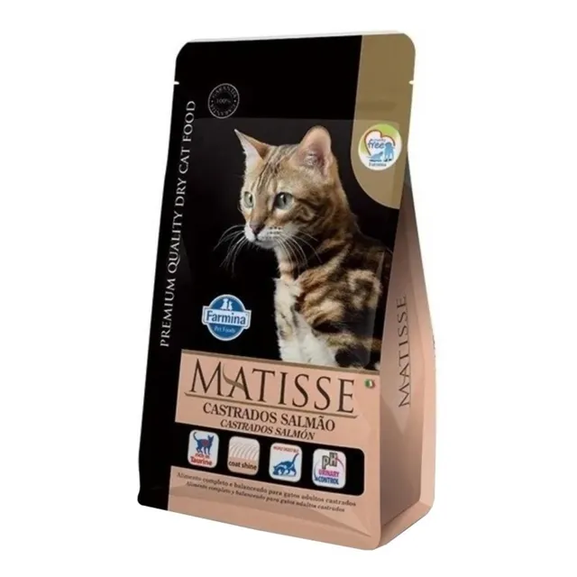 Alimento Matisse Premium Quality Castrados para gato adulto todos los tamaños sabor salmón de 7.5 kg