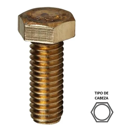 Kit Tornillo Hexagonal Bronce Sil. Nc 5/16'' X 2 1/2'' 50p
