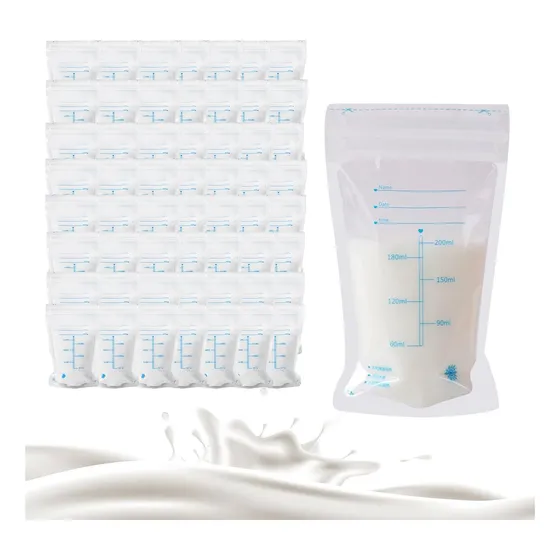 Pack 200 Bolsas Para Almacenar Leche Materna 200ml