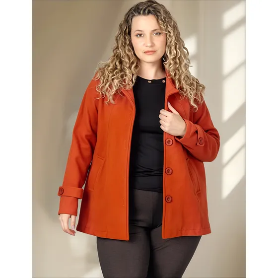 Saco Paño Milan Mujer Onara Talle Grande Manga Larga