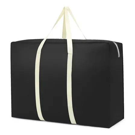 Bolsa Sacola Sacolão Viagem Extra Grande Mudança 180 Litros Cor Preto Lisa Premium