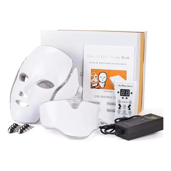 Máscara De Led + Pescoço De Led Fototerapia Facial