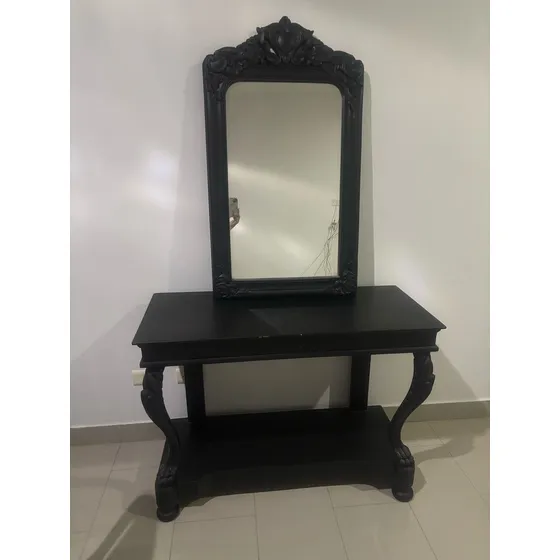 Dressoires Artesano-tallada Antigua, Consola + Espejo