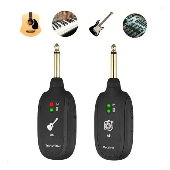 Transmissor Sem Fio Para Guitarra, Baixo E Violão: Liberdade