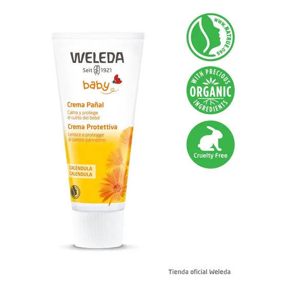 Crema Pañal Natural De Caléndula Para Coceduras Weleda 75ml