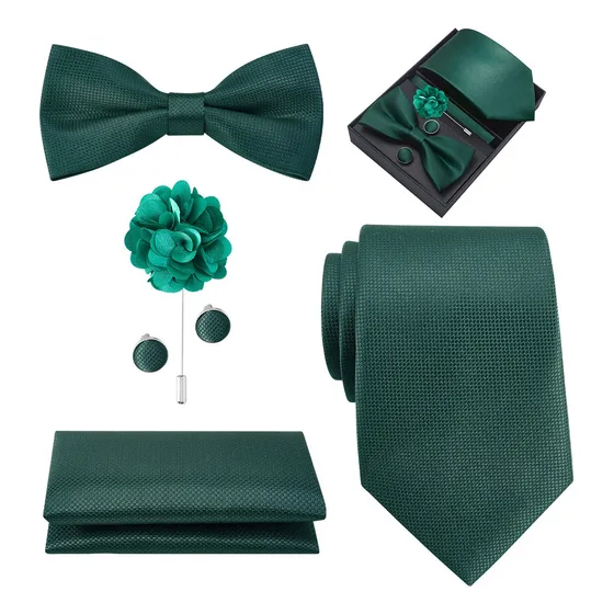 Juego De Corbatas De Gemelos Para Hombre Caja De Regalo 6pcs