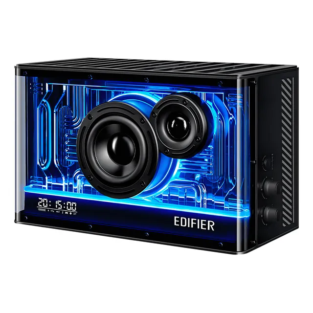 Parlante Edifier Caixa de som Bluetooth QD35 BLACK portátil con bluetooth black 220V
