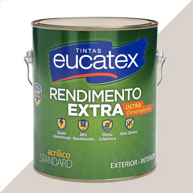 Tinta Latex Eucatex Rendimento Extra Gelo 3600ml