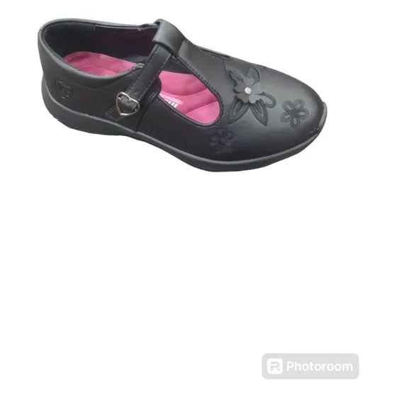 Zapatos Colegiales Vita Kids Negros Para Niñas Modelo 2005