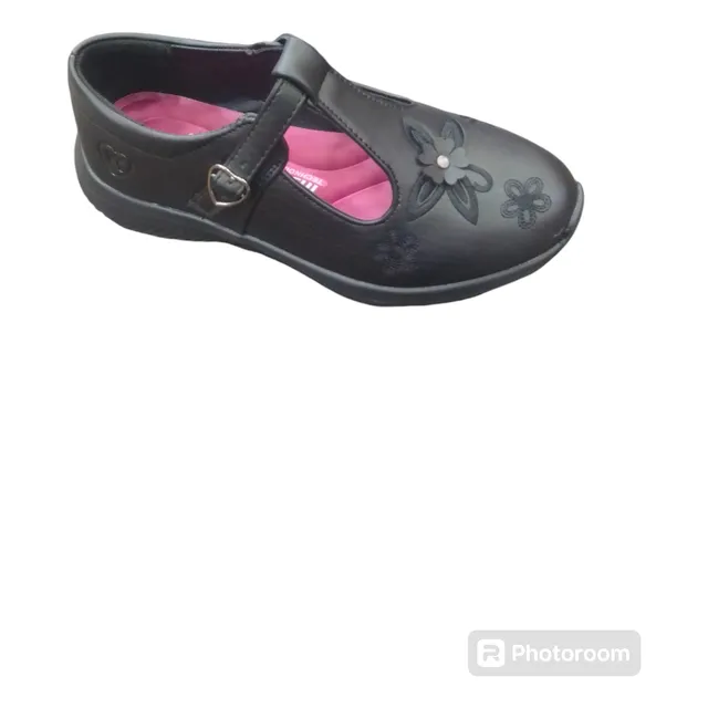 Zapatos Colegiales Vita Kids Negros Para Niñas Modelo 2005