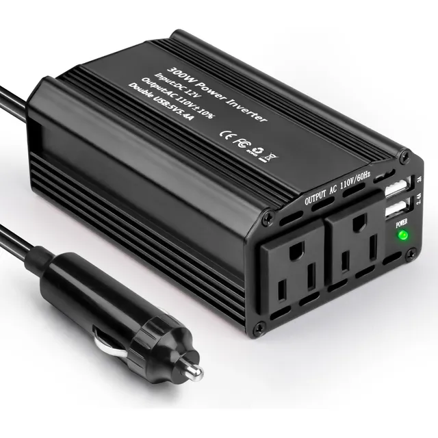 Inversor De Corrient Alta Potencia Corriente Para Coche 300w