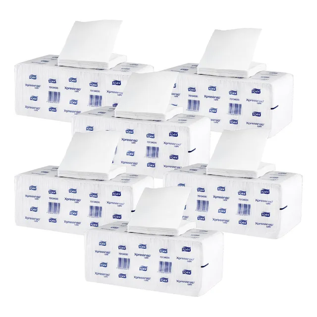 Servilleta Tork Xpressnap Café Blanca 6 X 500un