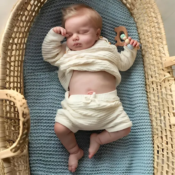 Muñeca Reborn Cuerpo Completo De Silicona Vinil 46cm Niño