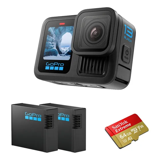 Câmera Gopro Hero 13 + Cartão De Memória + 2 Baterias Extras