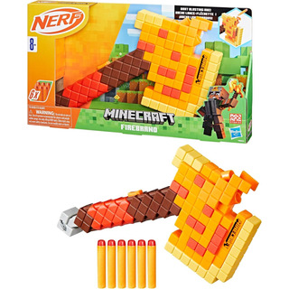 Hacha Lanzadora De 6 Dardos Nerf Minecraft Firebrand Elite Hacha Lanzadora De 6 Dardos Nerf Minecraft Firebrand Elite