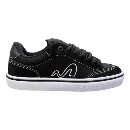 Tenis Tesla Flow Preto - Original Preto E Branco Liso 36 Br