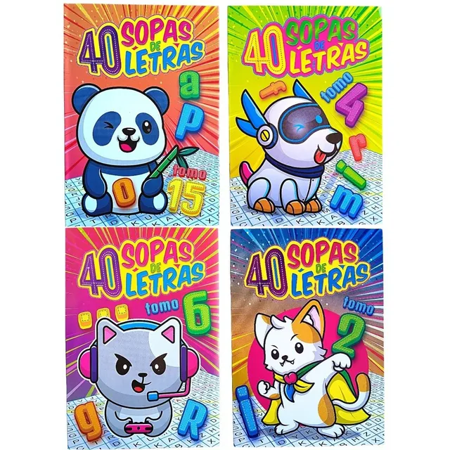 Pack 12 Revistas De Sopa De Letras Variadas