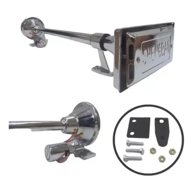 Bocina De Aire Punta Rectangular Camion - 12v 24v 